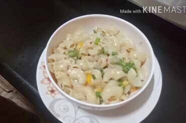 White sauce pasta in kannada|ಬಿಳಿ ಸಾಸ್ ಪಾಸ್ಟಾ