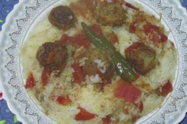 Lamb Meatballs Rice / Ghosht Kofta Pulao - Kitchen Recipe Episode : 367