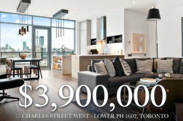 $3,900,000 - Nature & Skyline Unite - 77 Charles Street West - Lower PH 1602, Toronto