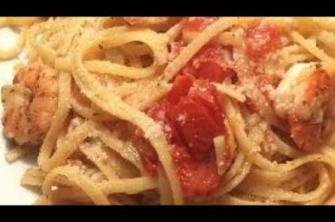 How to cook spaghetti with shrimp/ How to cook Italian restaurant spaghetti.