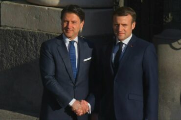 Macron and Conte arrive for France-Italy summit in Naples | AFP