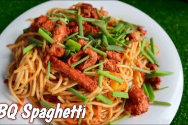 Best Chicken Spaghetti Ever | BBQ smoked Falavor_ Super Delicious Recipe_The Food Tube