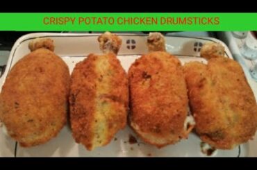 CRISPY POTATO CHICKEN DRUMSTICKS WITH CHEESE RECIPE