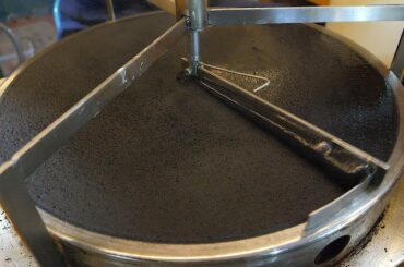 태국 검정 크레페 / thai black crepe - thai street food