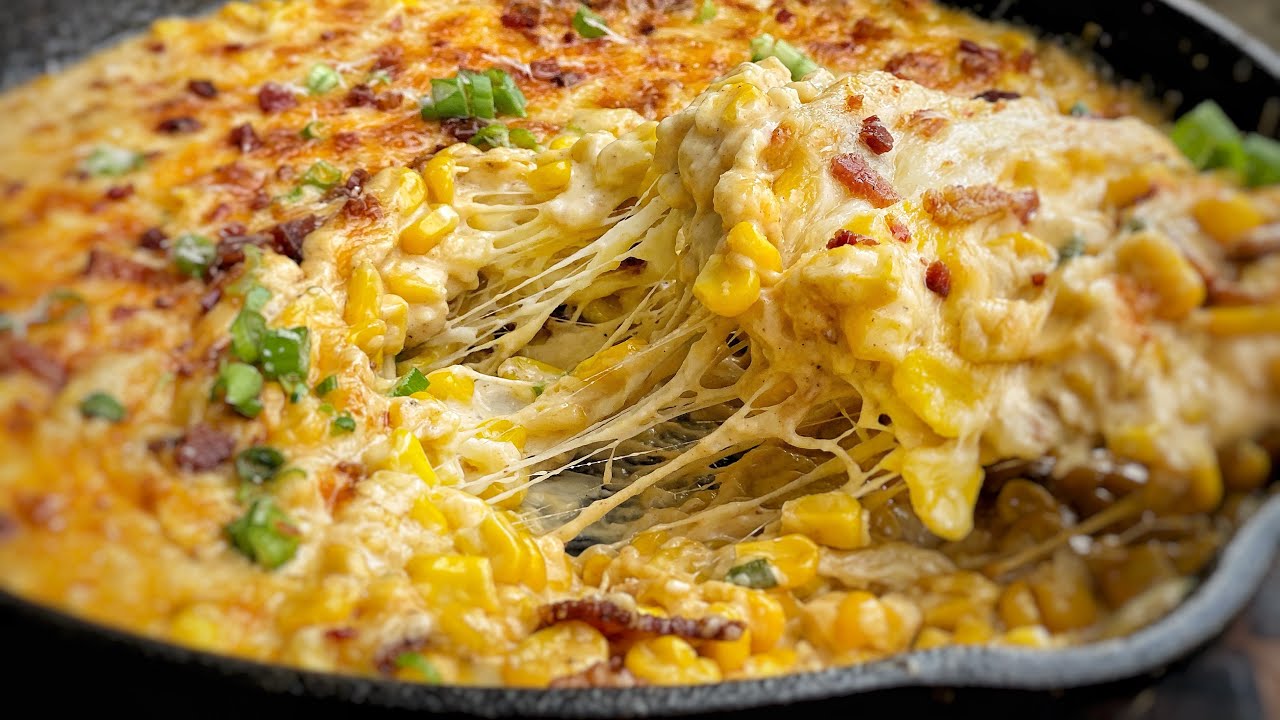 CHEESY CORN GRATIN W/ BACON !! CHEESY CORN GRATIN W/ BACON !!