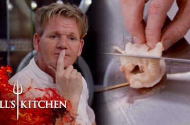 Gordon Challenges Chef To Cook Lobster in 45 Seconds | Hell's Kitchen