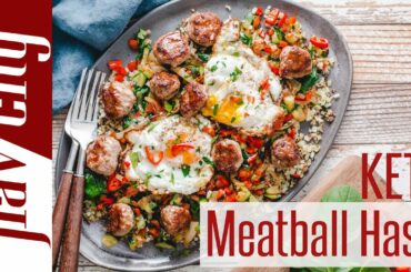 Mini Meatball Breakfast Hash - Keto & Paleo Breakfast Recipe