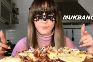 MUKBANG ITA: MANGIO PASTA BACON FORMAGGIO (Pieroghi / Pierogi) EATING SHOW ITALIANO