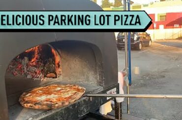 DELICIOUS Woodfire Pizza Cooked in Parking Lot! | Bite Size