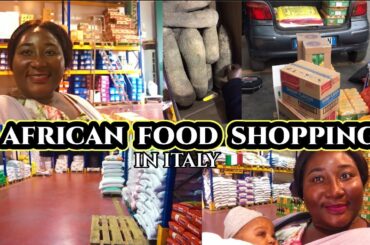 SHOPPING FOR  AFRICAN/NIGERIAN FOOD STUFFS IN ROME, ITALY | BIGGEST AFRICAN FOOD WAREHOUSE IN ITALY