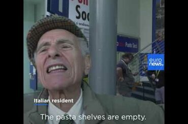 "The pasta shelves are empty": Italy continues to grapple with COVID-19