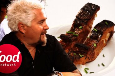 Delicious Ribs Are Named Luau's MVP! | Rachael vs Guy: Celebrity Cook Off
