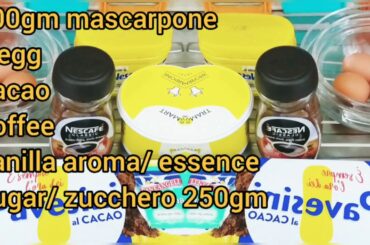 TIRAMISU RECIPE ( ITALIAN DESSERT/ DOLCE)