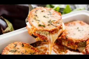 How to Make Baked Eggplant Parmesan | The Stay At Home Chef