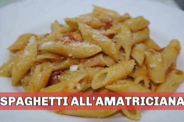 MY OWN VERSION OF SPAGHETTI ALL'AMATRICIANA| SIMPLE AND EASY ITALIAN PASTA RECIPE| THE BIANES FAMILY