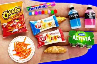 12 DIY MINIATURE FOOD AND DRINKS HACKS AND CRAFTS !!!!