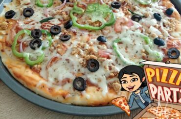 Cheesy cream pizza 😋👌