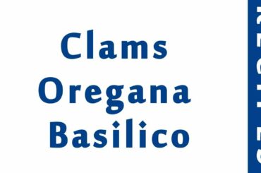 Clams Oregana Basilico ITALIAN FOOD RECIPES | EASY TO LEARN | RECIPES LIBRARY