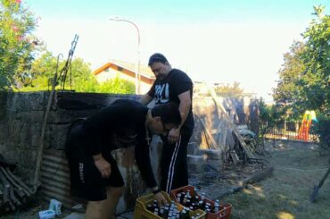 Rocca D'Evandro Italy -  Cooking With Ed -  Jarring Pasata Tomatoes part 2