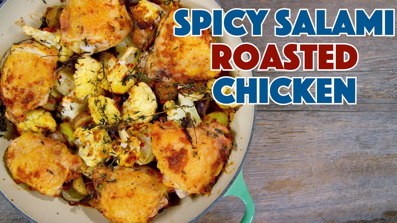 🏆 Spicy Salami Sauce Roasted Chicken Thighs Recipe 🏆 Spicy Salami Sauce Roasted Chicken Thighs Recipe