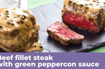 BEEF FILLET STEAK WITH GREEN PEPPERCON SAUCE - Original Italian recipe