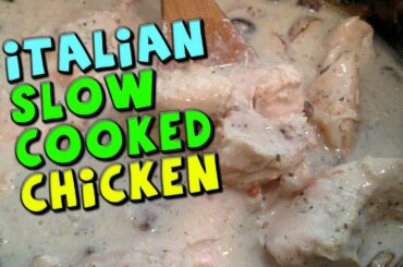 Italian Slow Cooked Chicken Recipe (Low Fat/High Protein)