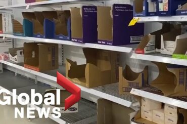 Coronavirus outbreak: Virus concerns lead to empty shelves at grocery stores around the world