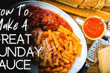 How to Make Amazing Sunday Sauce (Gravy) with Italian Sausages and Pork