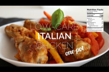One-Pot LCHF High-Protein Italian Chicken Bulking Bodybuilding Recipe (Pollo alla Romana)