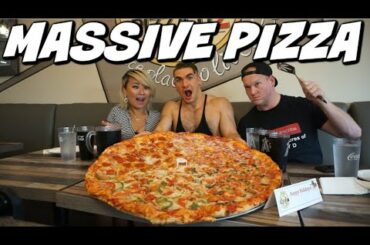 UNDEFEATED PIZZA CHALLENGE WITH RAINA HUANG & HEAVY D | CALIFORNIA | MAN VS FOOD