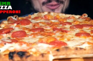 ASMR PIZZA PEPPERONI EXTRA CHEESY EATING SOUNDS * MUKBANG ITA ITALIAN GIANT PIZZA FOOD NO TALKING