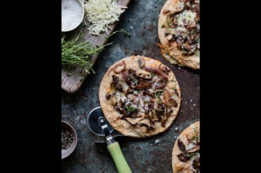 Making Cheesy Mushroom Flatbread w/ @chefeitanbernath!