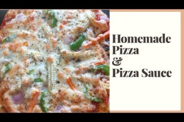 Homemade Veg Pizza || Homemade Pizza Sauce || Veg Pizza Recipe