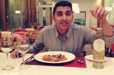 Sensi Pinot Grigio (White Wine) with Seabas (Branzino Al Forno)