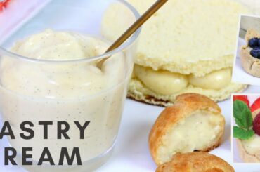 Creamy Vanilla Custard Recipe | Classic Vanilla pastry cream for desserts | Fuzz & Buzz