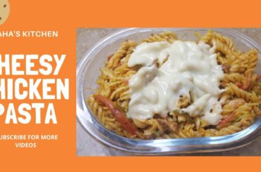 Chicken Cheese Pasta - Easy Pasta Recipe by Maha's Kitchen