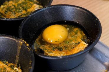 Ham Cheese Egg Muffin - Korean Street Food