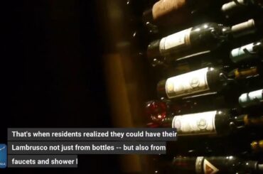 Cheers! Italian town briefly turns water into wine