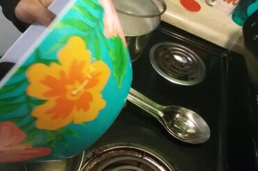 Cooking up some seafood salad