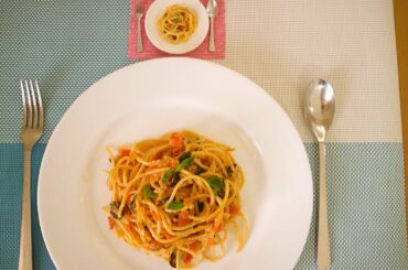 TINY VS. BIG PASTA POMODORO | ASMR COOKING