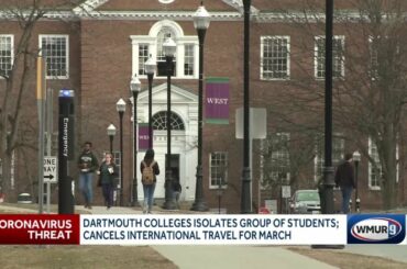 Group of students isolated at Dartmouth College