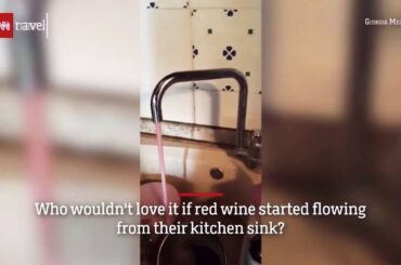 Red wine to flow from faucets in an Italian town