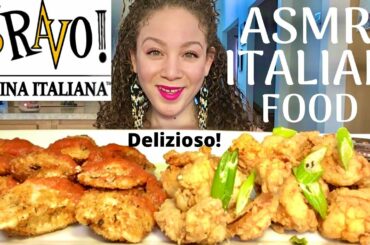 ASMR ITALIAN FOOD MUKBANG|Shrimp Napoli,Crispy Mozz Ravioli|Collab with Maretta ASMR|PandaEats ASMR