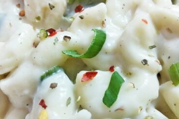 Fungo Bechamel Salsa Pasta/Italian recipe/Mushroom White Sauce Pasta/Country 6