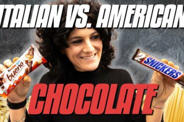 Italian vs. American Chocolate | Italian Tries American Chocolate for the First Time