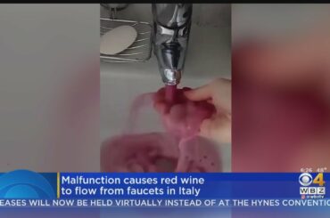 Malfunction Causes Red Wine To Flow From Faucets In Italy