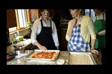 3 Sisters Cooking Italian: Home Made Pizza Dough with special guest - Sister #4