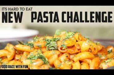 CHOPSTICK SE PASTA KHAKE TO DEKHO || NEW PASTA EATING CHALLENGE WITH CHOPSTICK TWIST