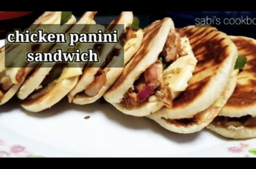 Italian grilled chicken panini sandwich # Italian cheese sandwich #without oven