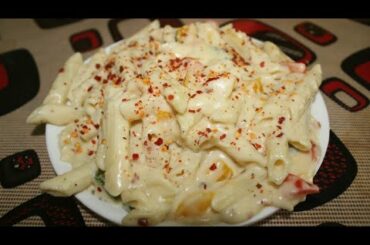 Creamy and Cheesy White sauce Pasta | Pasta in white sauce| English #italianrecipes #pasta #homemade